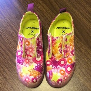 Toms X Spirograph Youth Girls Shoes